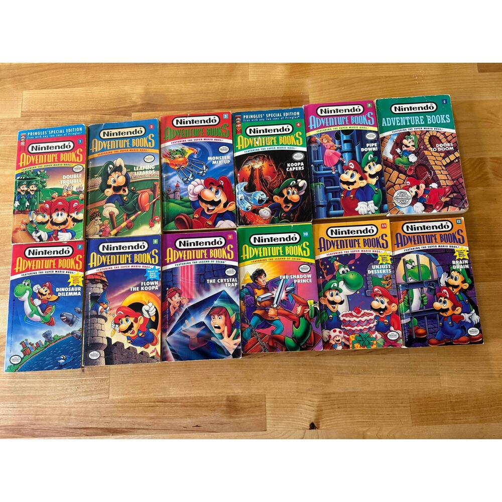 Nintendo Adventure Books Set Books 1 - 12 Good Condtion